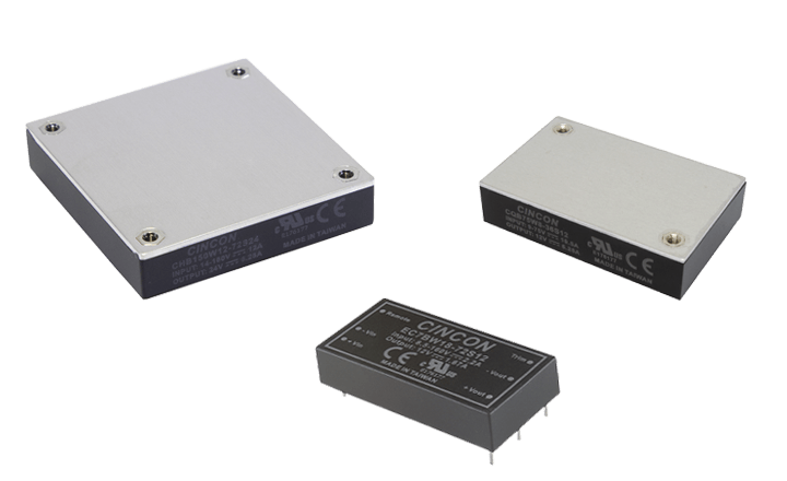 CINCON非隔離DC/DC 轉換器 0.666-20A