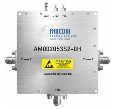 AMCOM大功率10–2000MHz單刀雙擲T/R開關AM002053S2-0H
