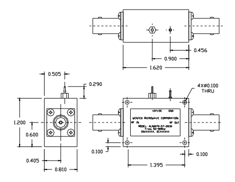 ?ALN007-57-2820B射頻低噪聲放大器WENTEQ