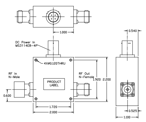 ?ALN0138-40-5307NW低噪聲射頻放大器WENTEQ