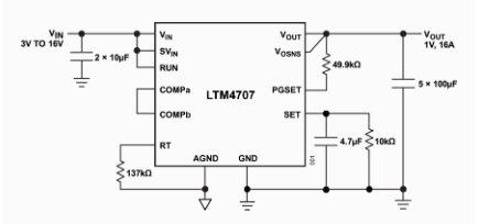 ?LTM4707 μModule穩壓器LINEAR