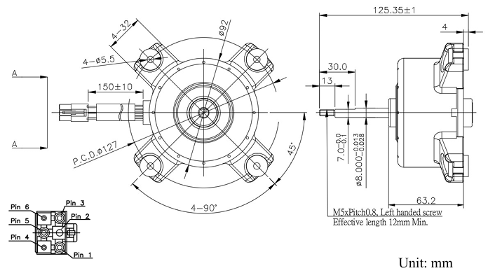 ?MH092D3RD直流無刷馬達DELTA